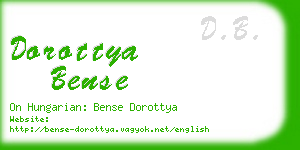 dorottya bense business card